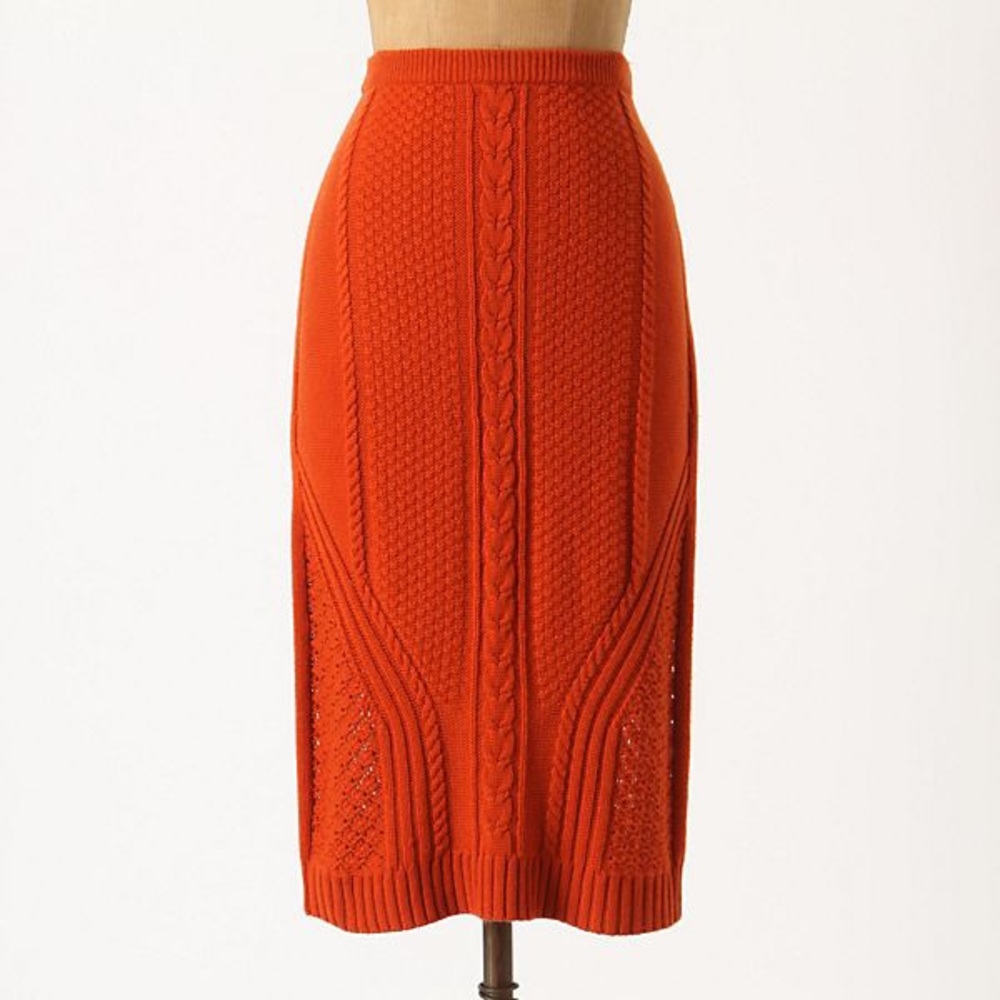 Anthropologie Sparrow Needled Paths Sweater Skirt